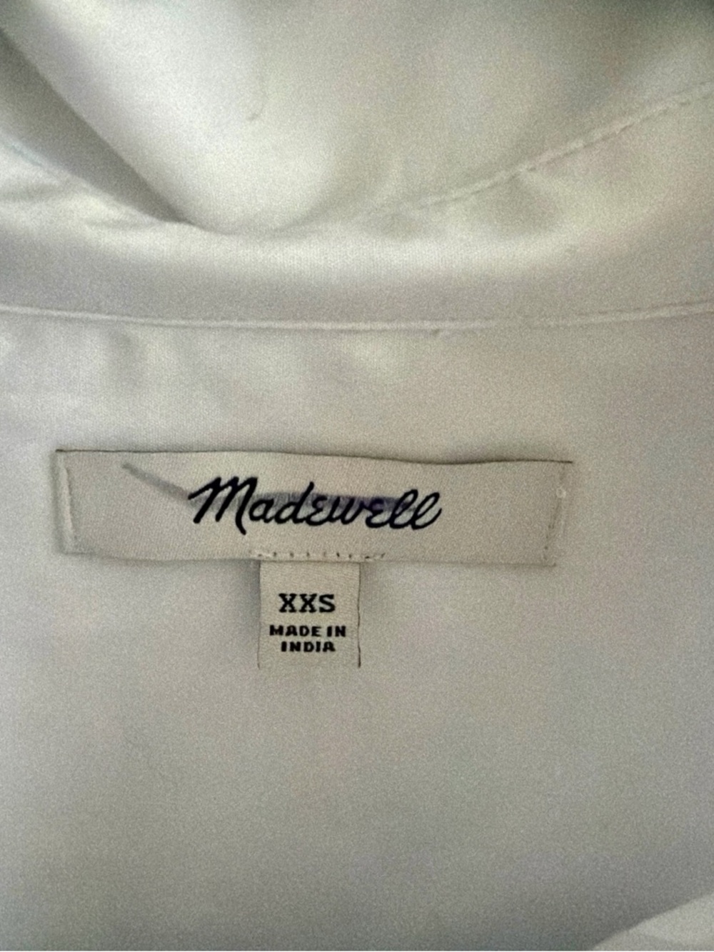 NWT Madewell White Oversized Button-Up Oxford Shirt - Picture 2 of 3